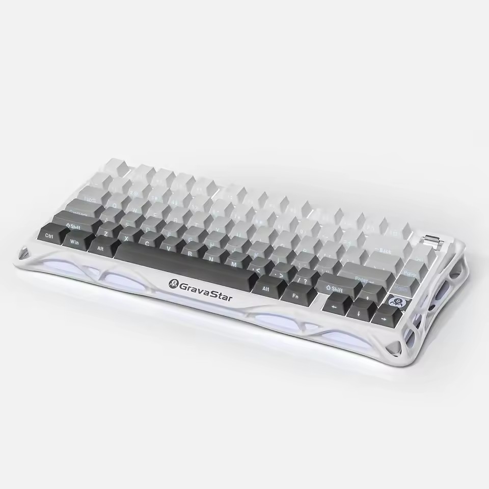 Keyboard Gaming Transparent - คีย์บอร์ดเกมมิ่ง GravaStar Mercury K1 RGB Mechanical