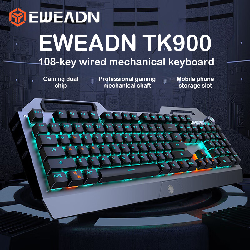 Gaming Keyboard Corsair - EWEADN TK900 คีย์บอร์ดแบบกลไก USB-C ชาร์จ RGB