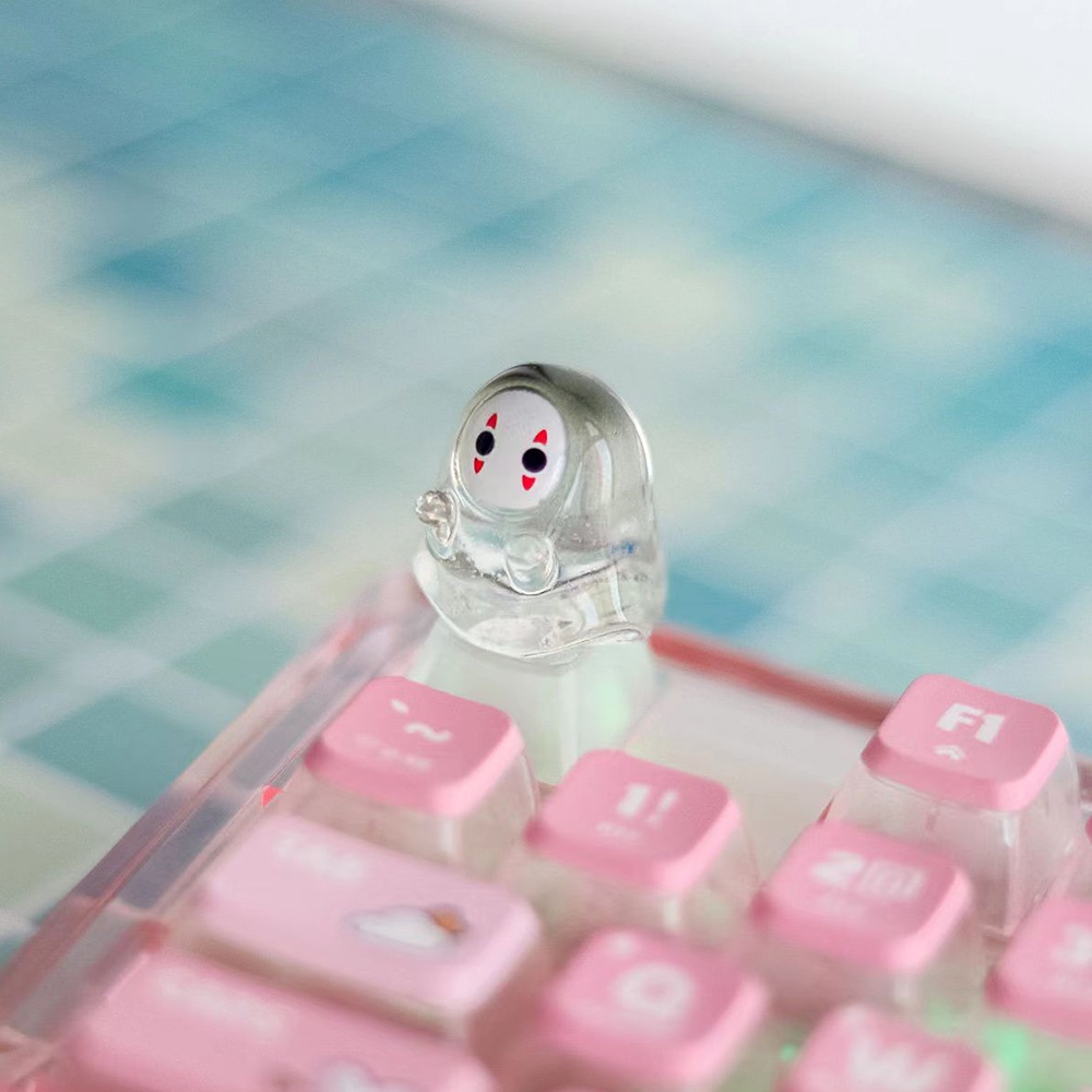 Keyboard Gaming Transparent - การ์ตูนฮาโลวีน Backlit Clear Keycap คีย์บอร์ดหมวกน่ารัก Diy