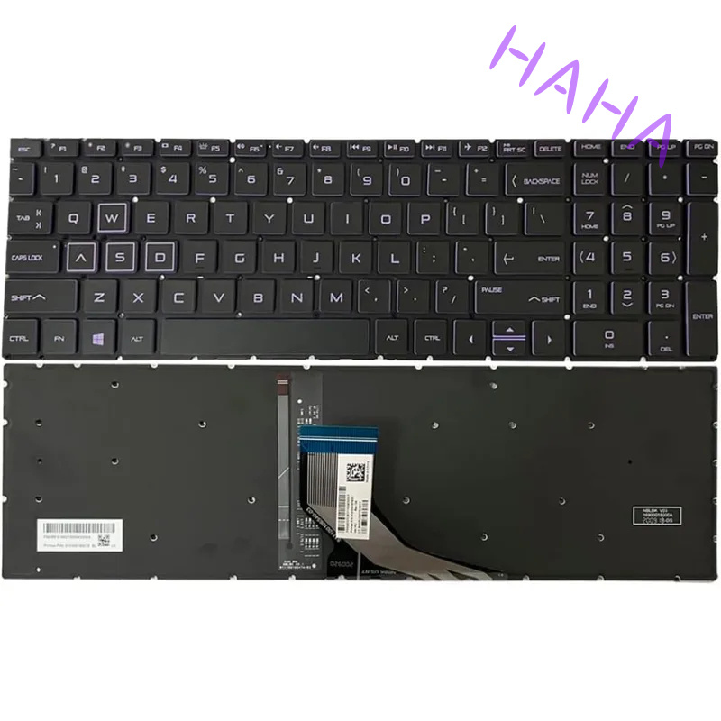 Gaming Keyboard Hp - H + สีม่วงคีย์บอร์ดแบ็คไลท์สำหรับ HP Pavilion Gaming