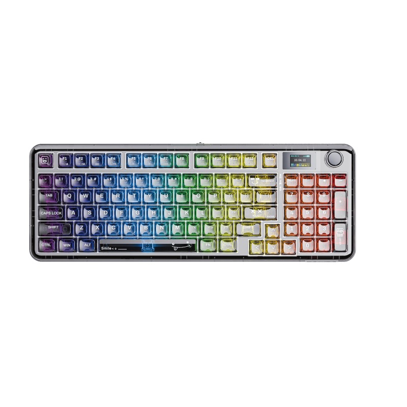 Keyboard Gaming Transparent - คีย์บอร์ดกลไกไร้สาย AULA F-NB98 96% ANSI US