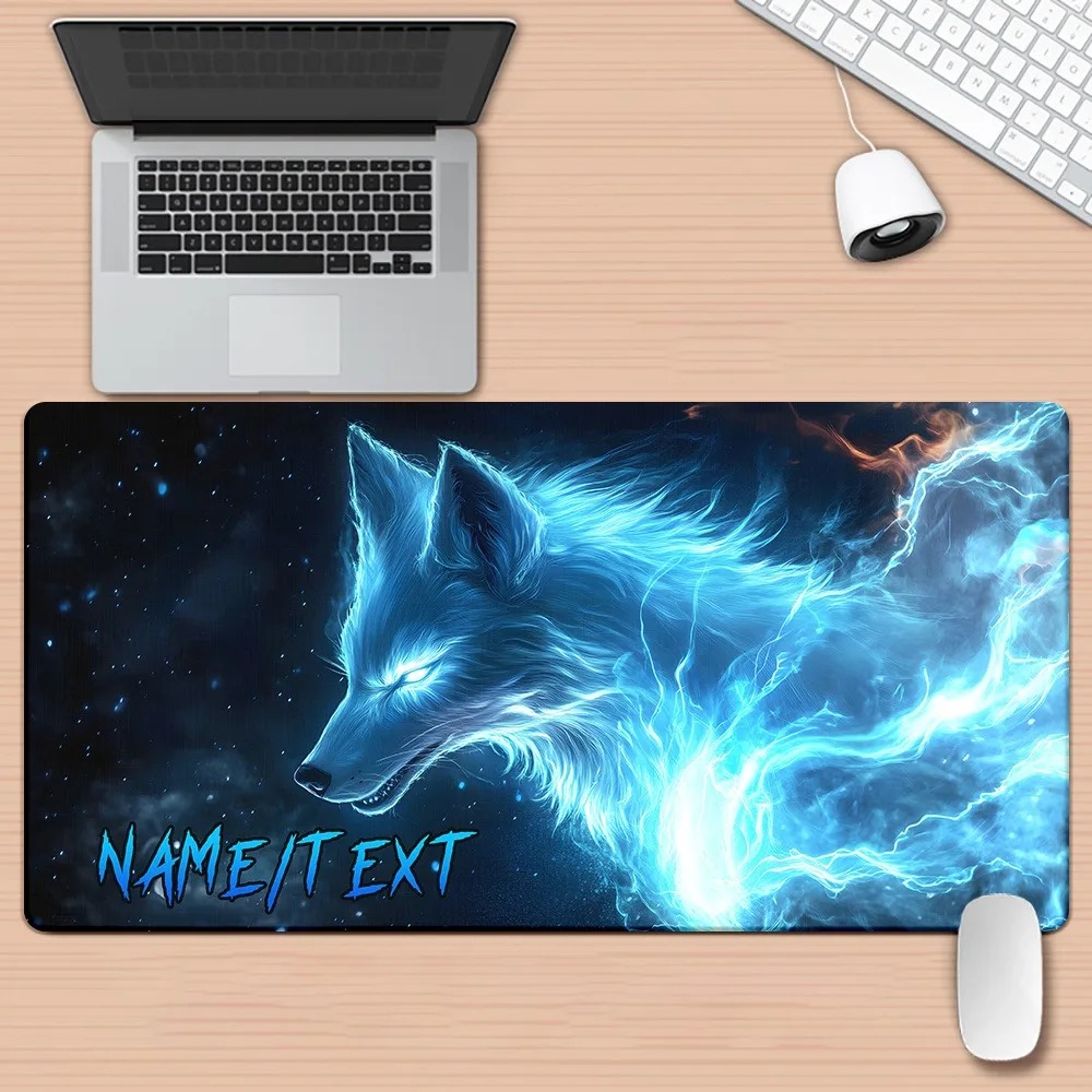 Gaming Keyboard Name - แผ่นรองเมาส์ขนาด XXL พิมพ์ลาย Magic Wolf HD