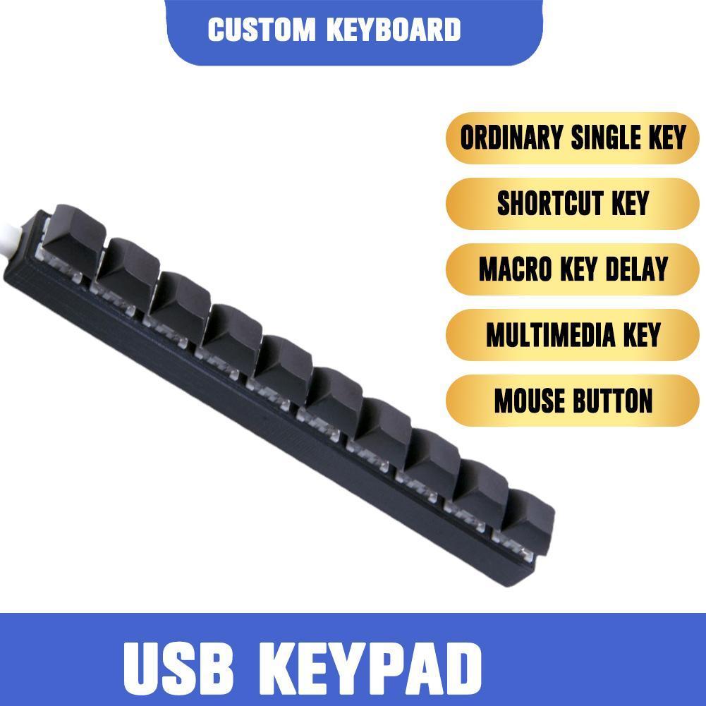 Gaming Keyboard Budget - Custom Mini USB แบบมีสาย 10 คีย์คีย์บอร์ด
