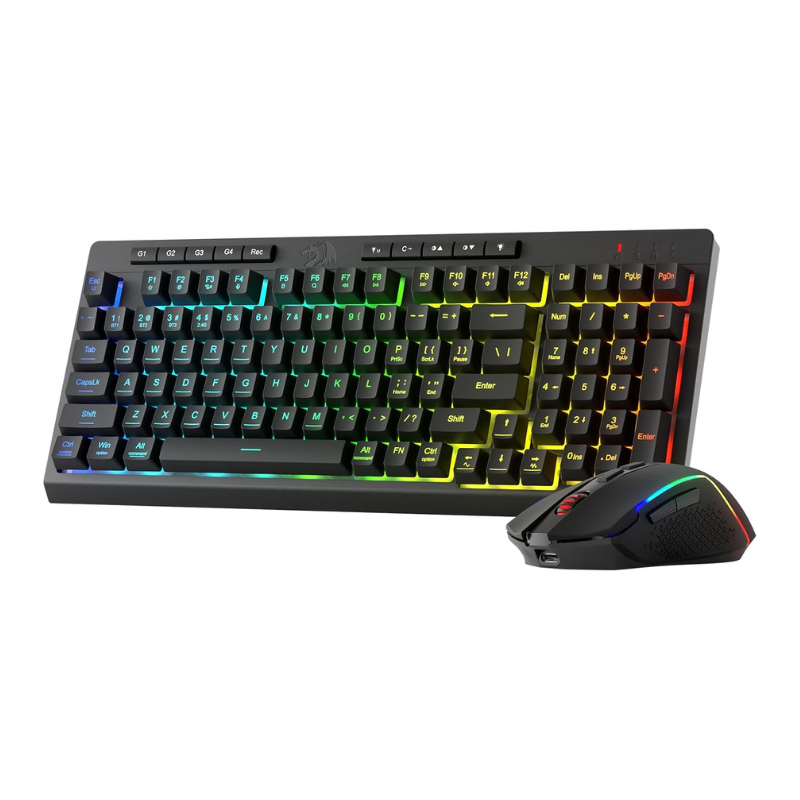 Gaming Keyboard And Mouse For Xbox - ชุดคีย์บอร์ดและเมาส์เกมมิ่งไร้สาย Redragon S142, คีย์บอร์ด K515 PRO