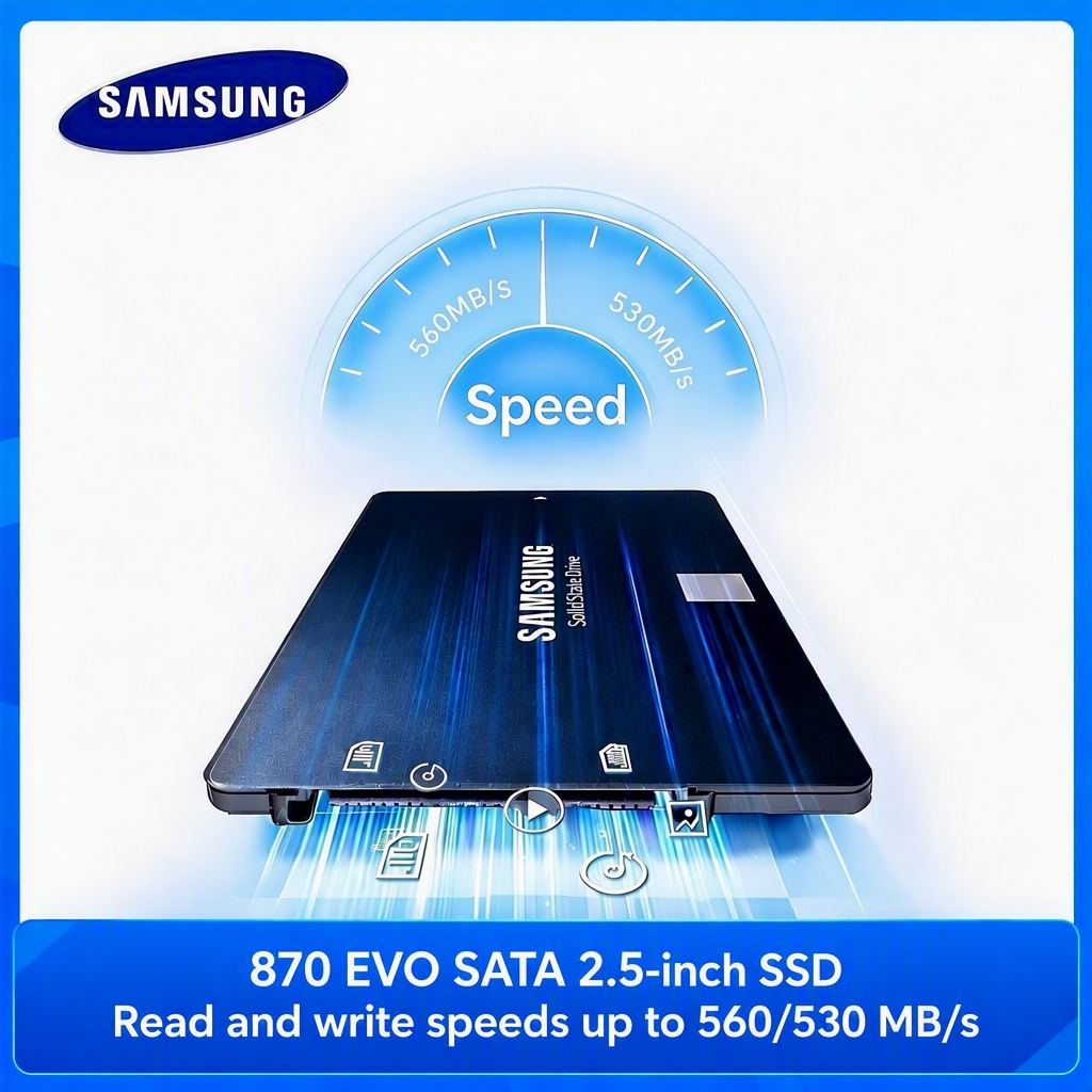Samsung Ssd Evo 870 - SAMSUNG SSD 870 EVO ฮาร์ดดิสก์โซลิดสเตตภายใน HDD