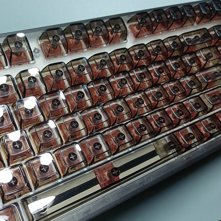 132 คีย์คริสตัลโปร่งใสคีย์แคปส - Keyboard Gaming Transparent บทวิจารณ์และราคา
