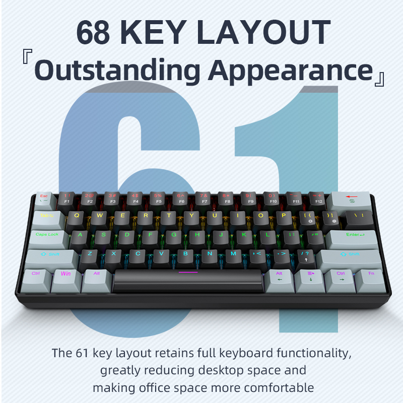 APAYADO K61 Mini Mechanical Ke - Gaming Keyboard And Mouse For Xbox บทวิจารณ์และราคา