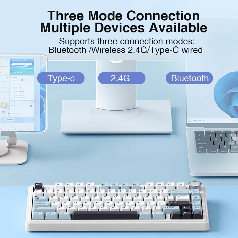 AULA F75 2.4G ไร้สาย/บลูทูธ/คี - Keyboard Gaming Transparent บทวิจารณ์และราคา