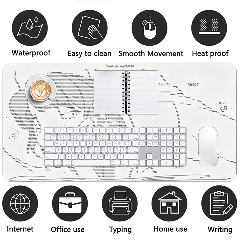 แผ่นรองเมาส์หนังลายการ์ตูนอนิเ - Gaming Keyboard Tactile บทวิจารณ์และราคา